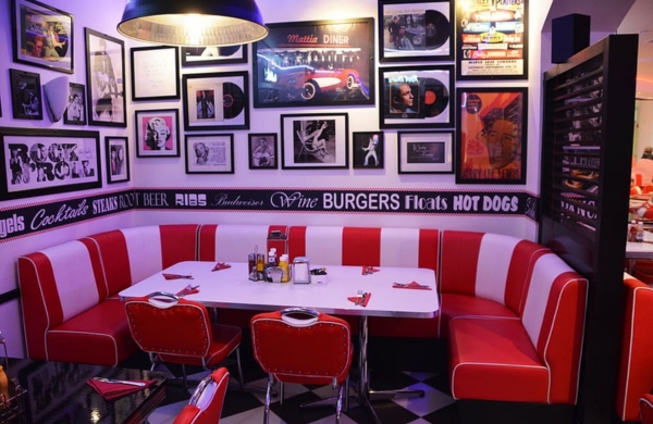 Comfortable restaurant booths