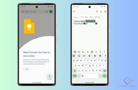 Google Keep Introduces Text Formatting tools