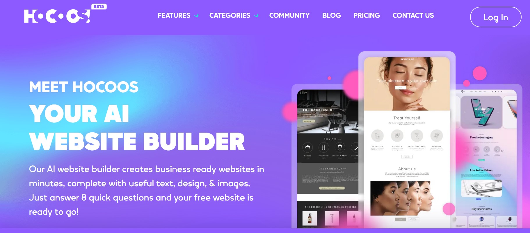 Hocoos website builder